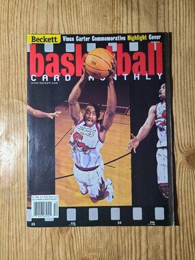 Vince Carter cover Vintage Beckett Basketball Magazine